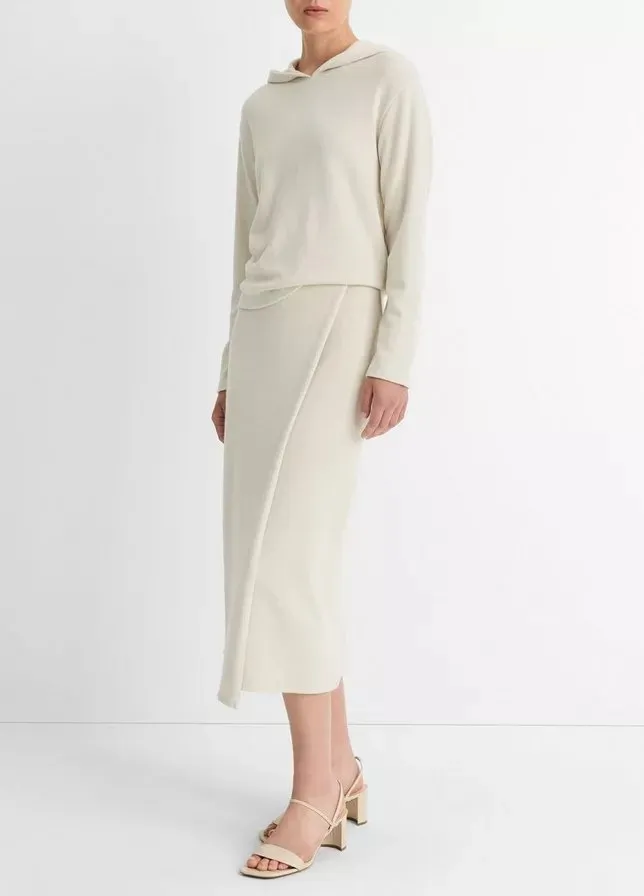 Cozy Wrap Skirt in Heather Ceramic