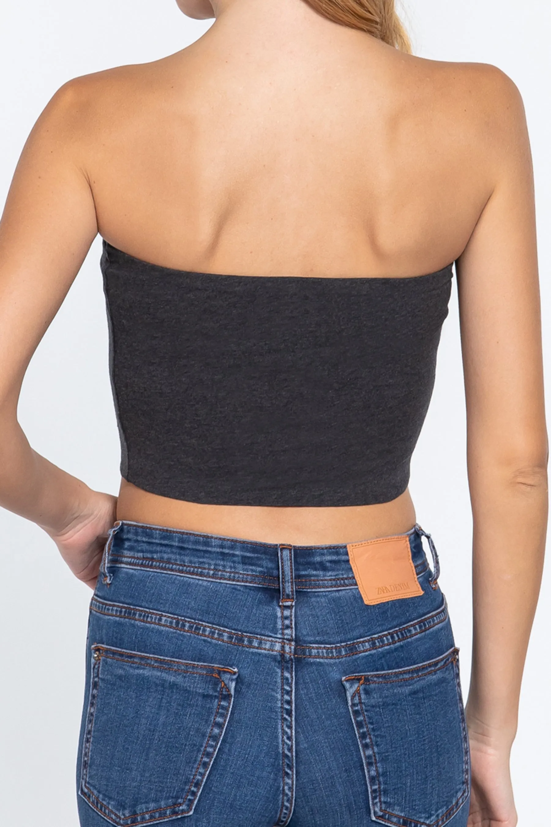 Crop Tube Cotton Spandex Top Lightweight Stretchy Jersey Fabric ZT10368C28 $6Each