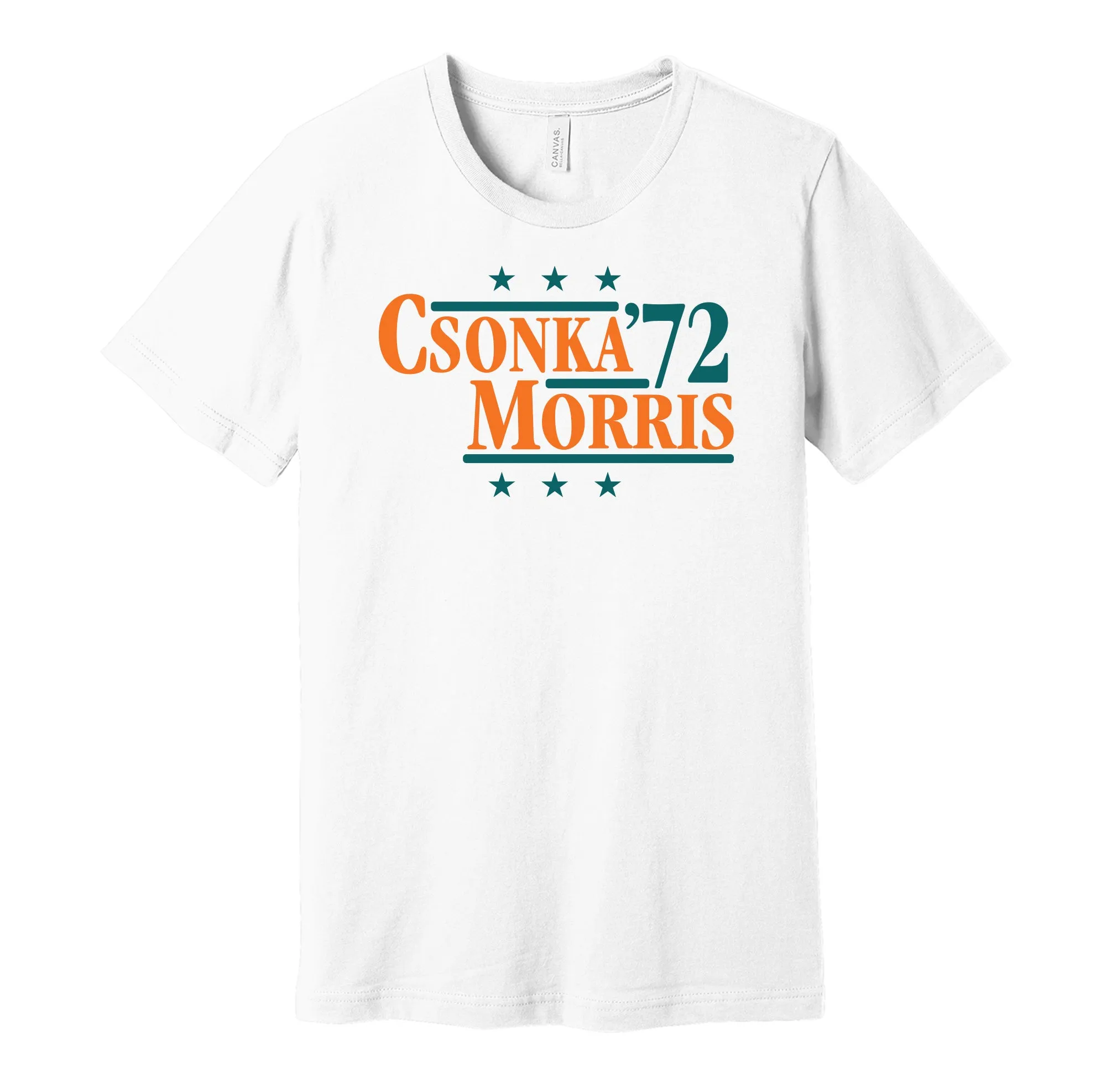 Csonka & Morris '72 - Miami Legends Political Campaign Parody T-Shirt - Hyper Than Hype Shirts