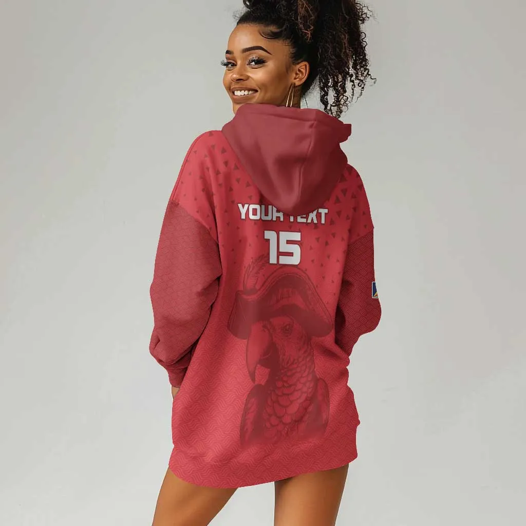 Custom Afro Seychelles Football Hoodie Dress Pirate Parrot LT15