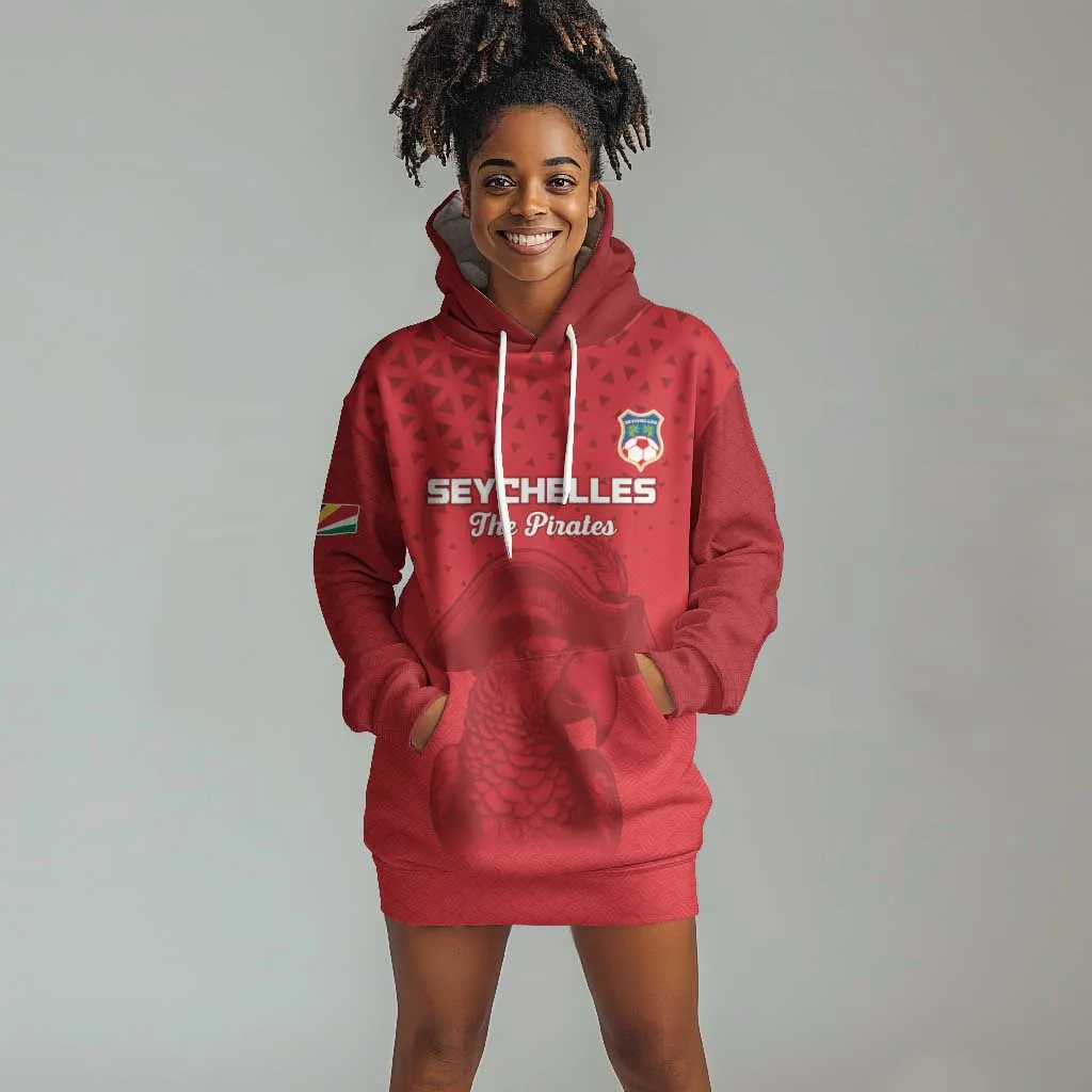 Custom Afro Seychelles Football Hoodie Dress Pirate Parrot LT15