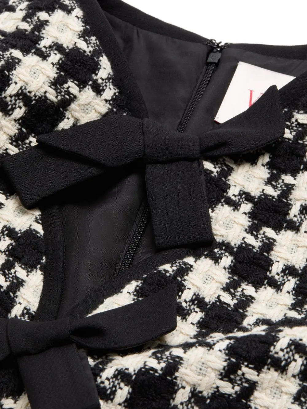 Damier light tweed short dress