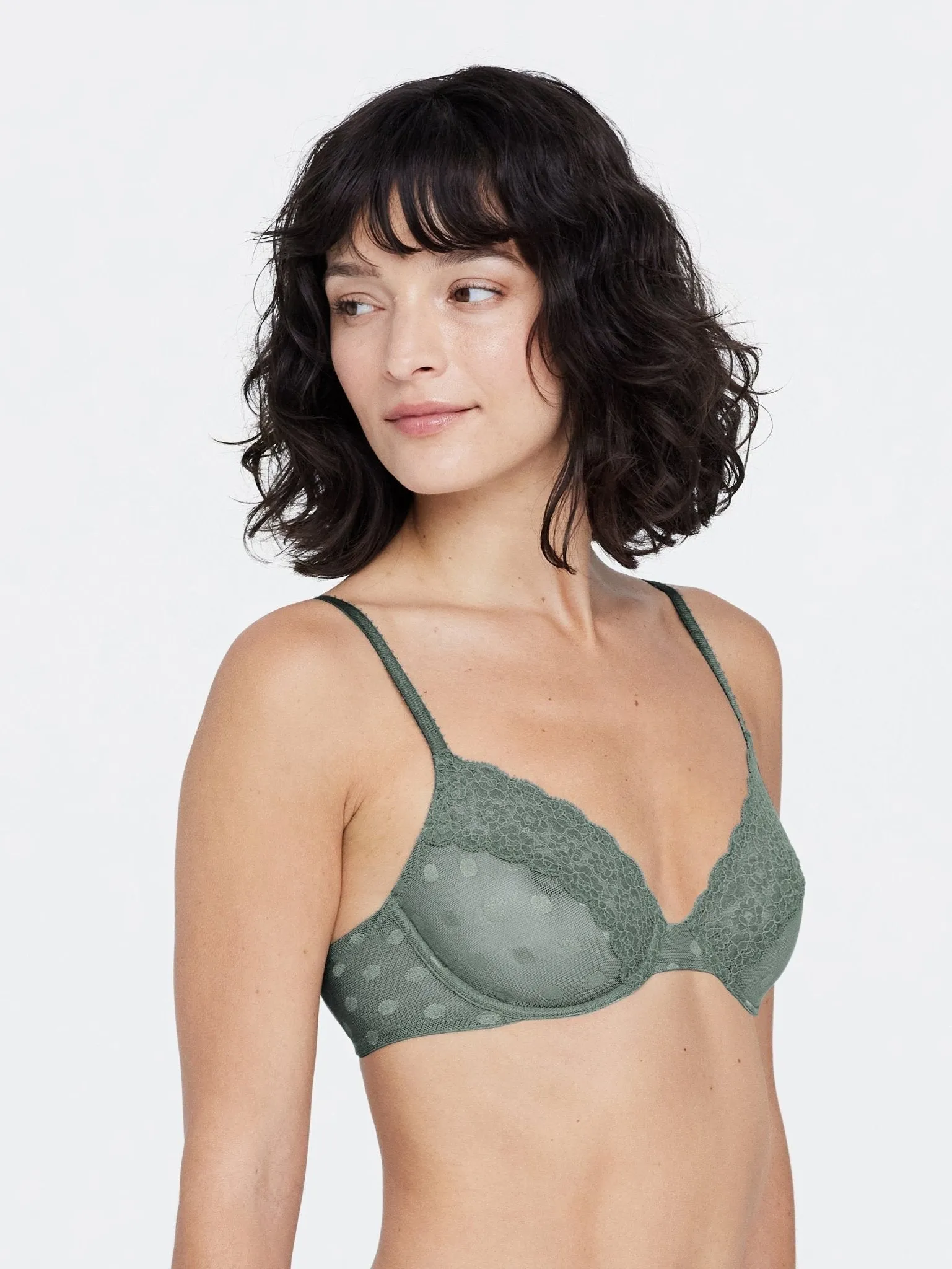 Dare Dot Unlined Underwire Plunge Bra