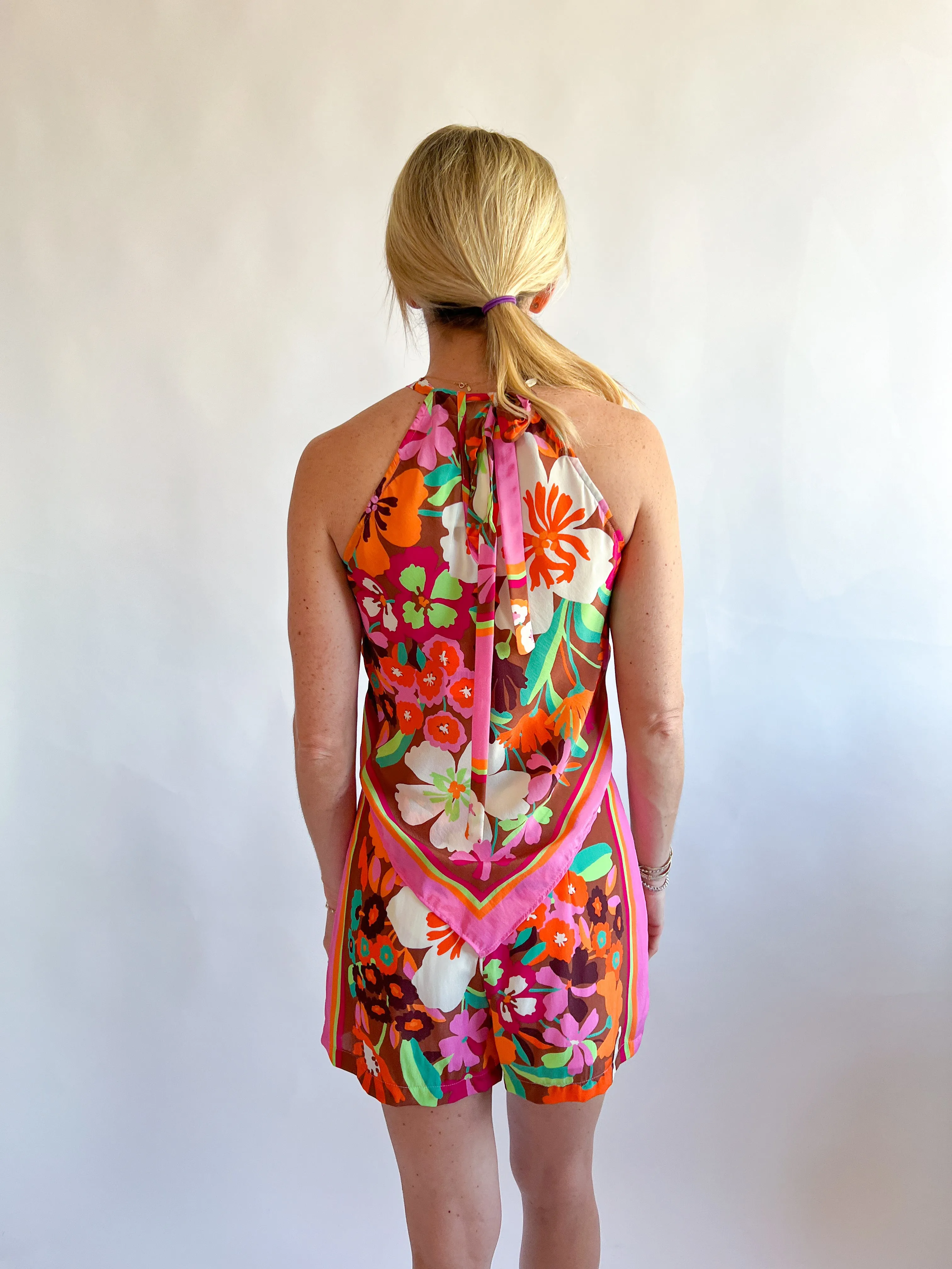 Della Hibiscus Flower Shorts