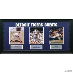 Detroit Tigers Greats: George Kell, Mickey Lolich, Al Kaline Autographed