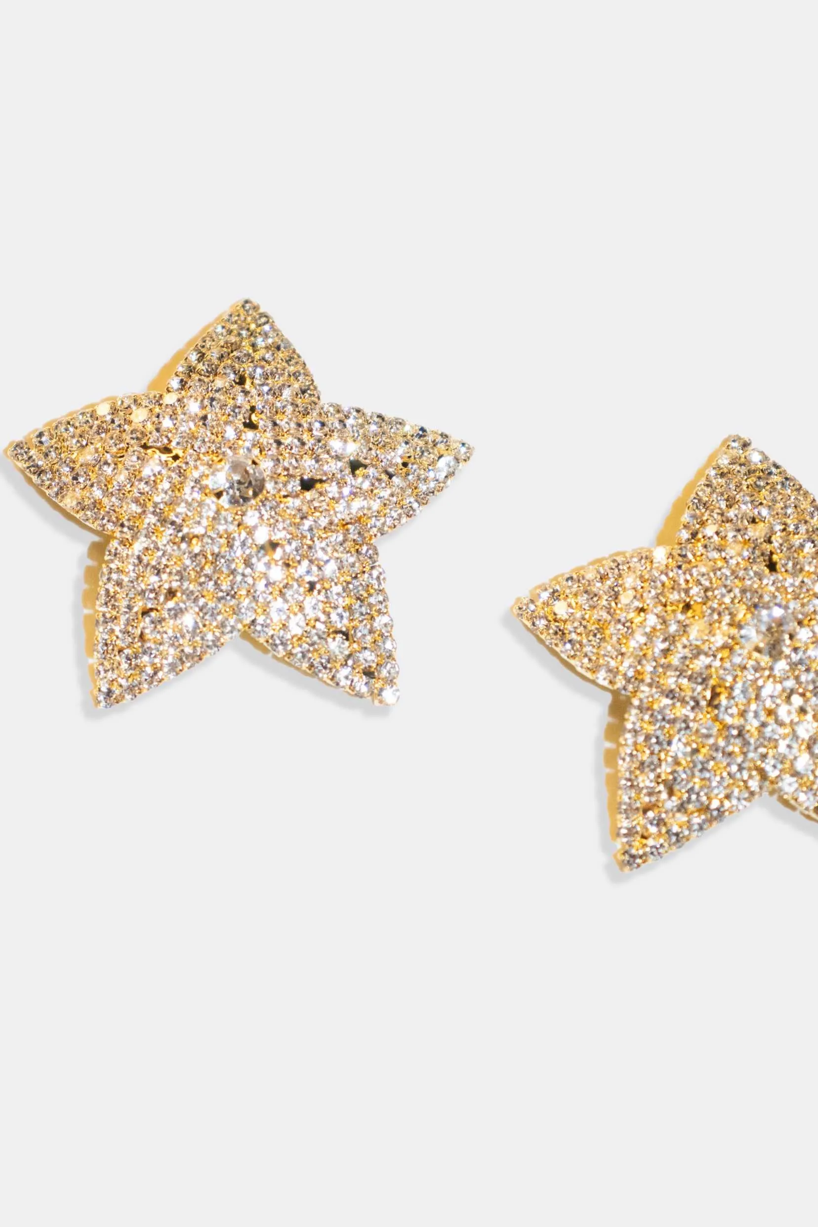 Diamante Nipple Pasties Star Gold