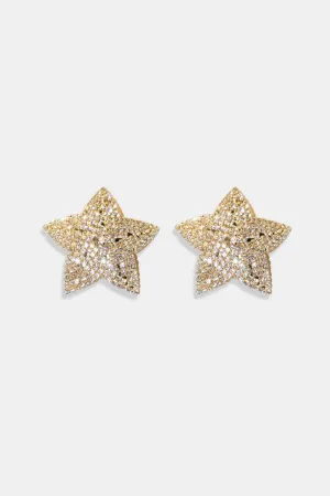 Diamante Nipple Pasties Star Gold