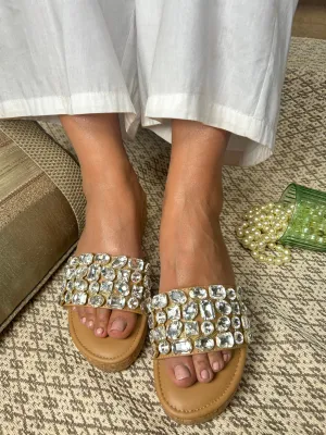 Diamond Embellished Wedges