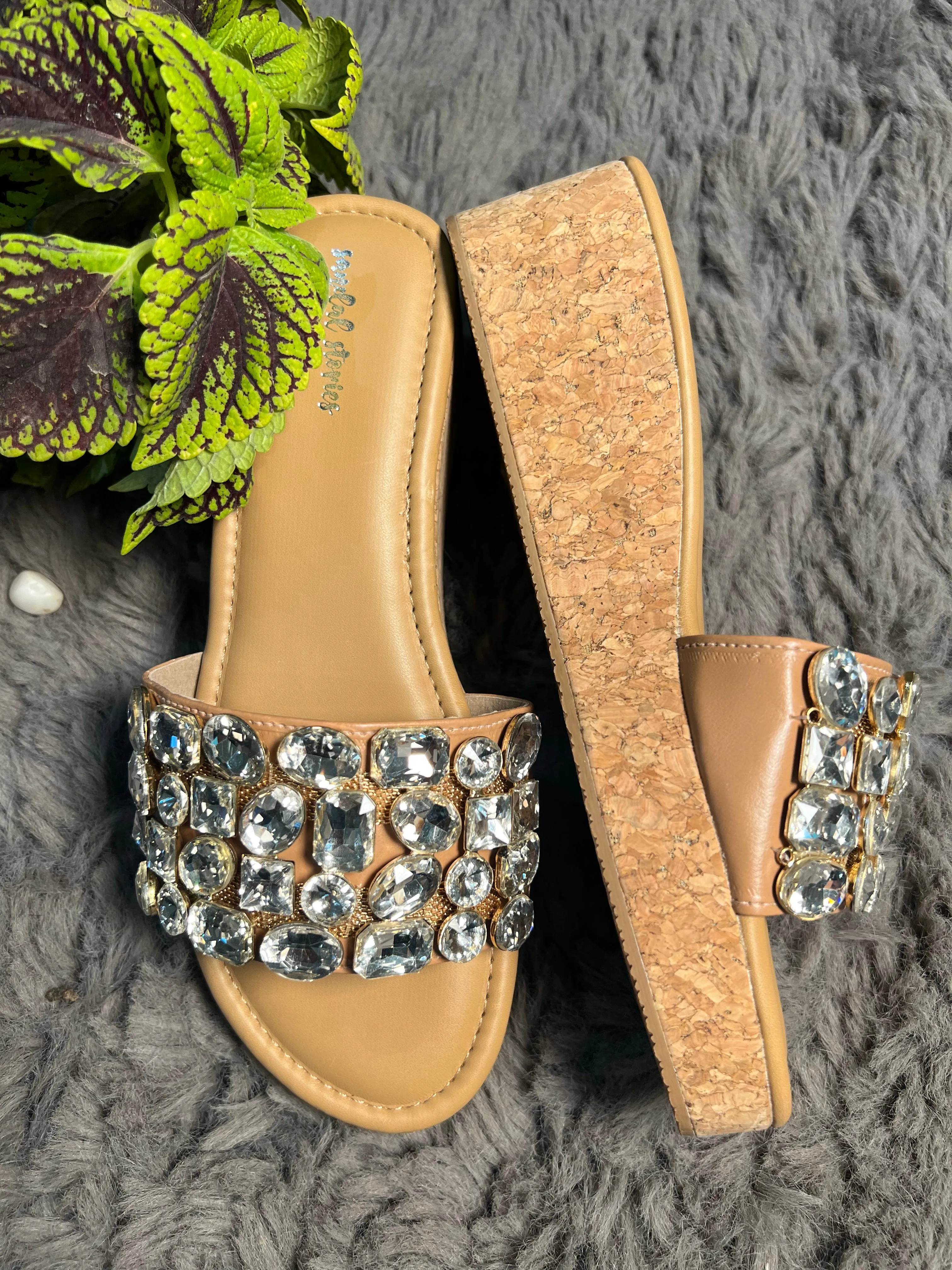 Diamond Embellished Wedges
