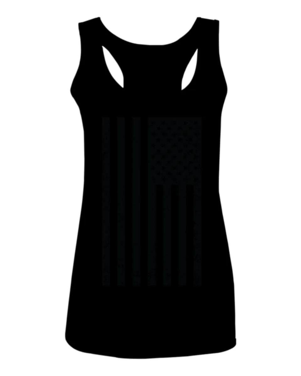 Distressed American USA United States of America Military Marine us Navy Army Big Flag  women's Tank Top sleeveless Racerback