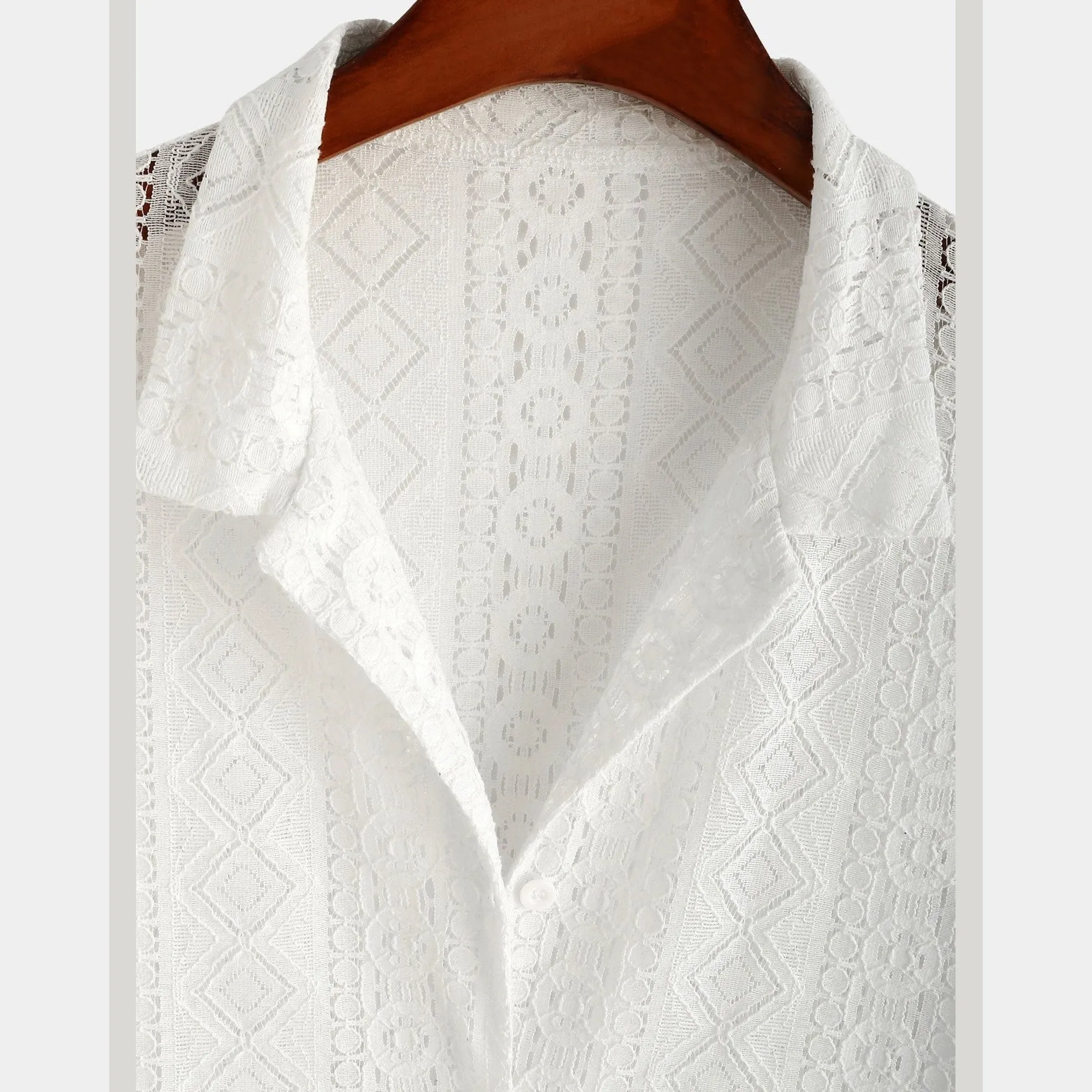 Domoir | Geometry Textured Cuban Shirt