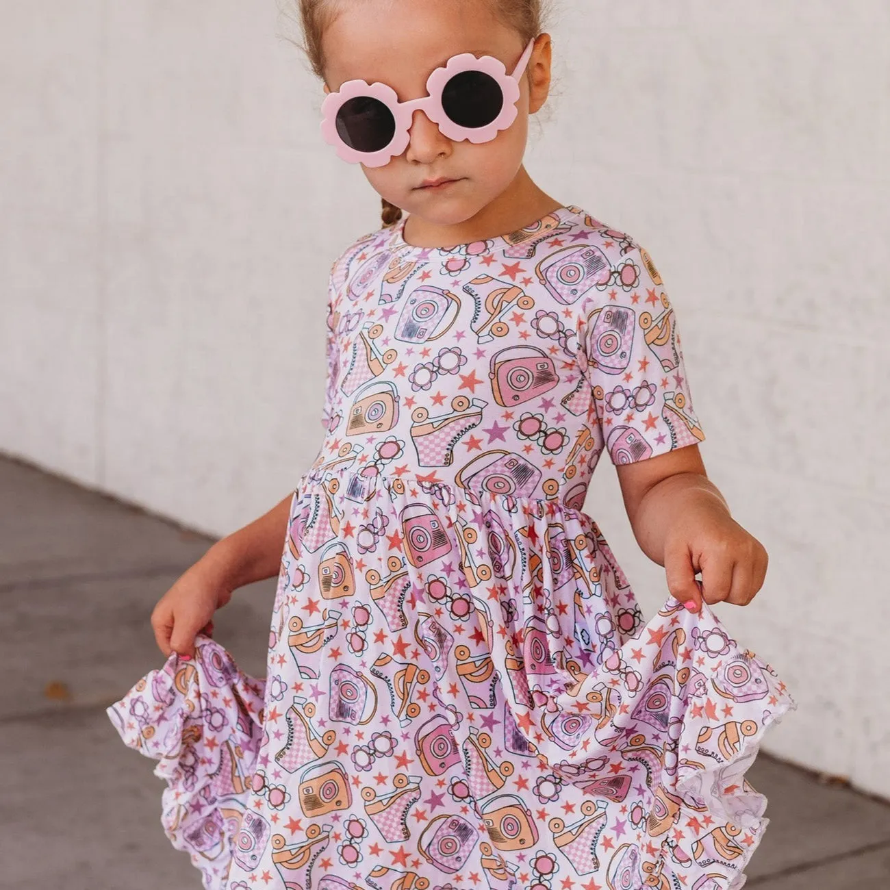 Dream Big Little Co x Lolo Webb Let the Good Times Roll Dream Ruffle Dress