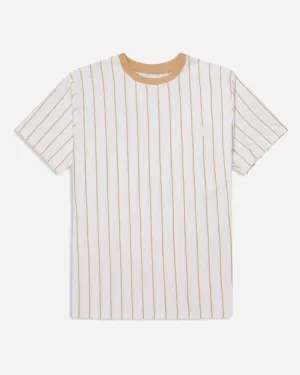 Drek Stripe Tee - White/Ecru/Kit