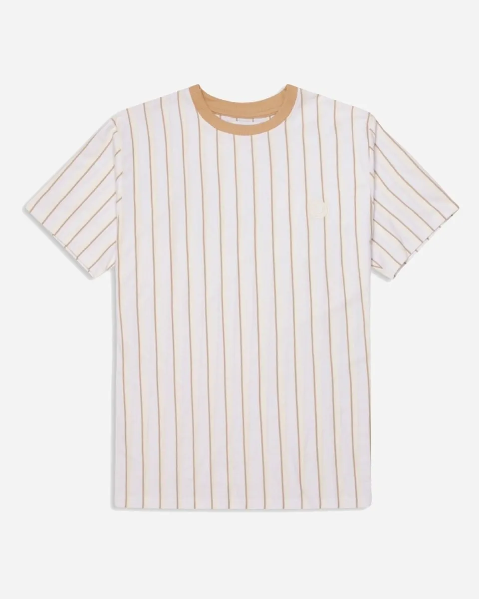 Drek Stripe Tee - White/Ecru/Kit