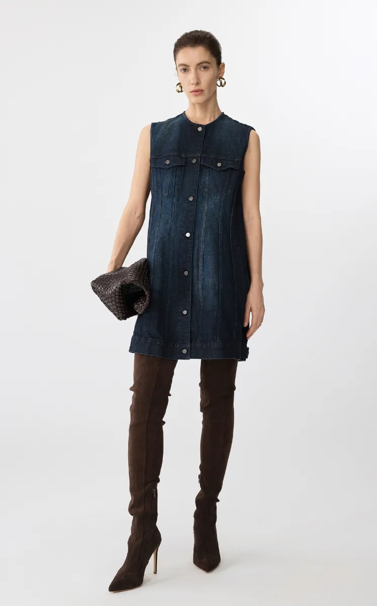 Dress / JNBY Sleeveless Denim Dress