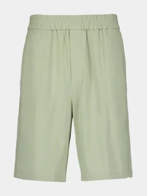 Elasticated Waist Sage Bermuda Shorts