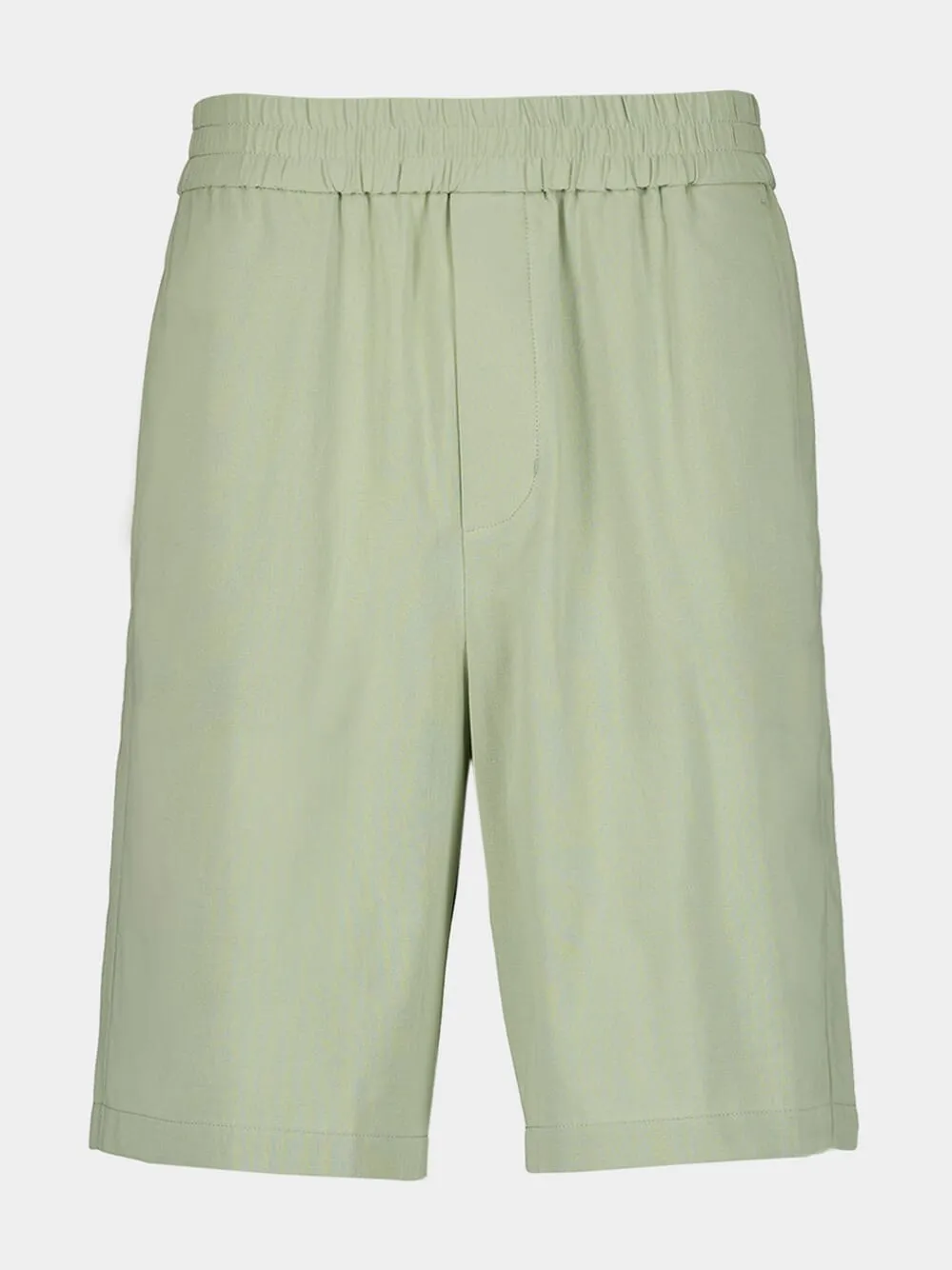 Elasticated Waist Sage Bermuda Shorts