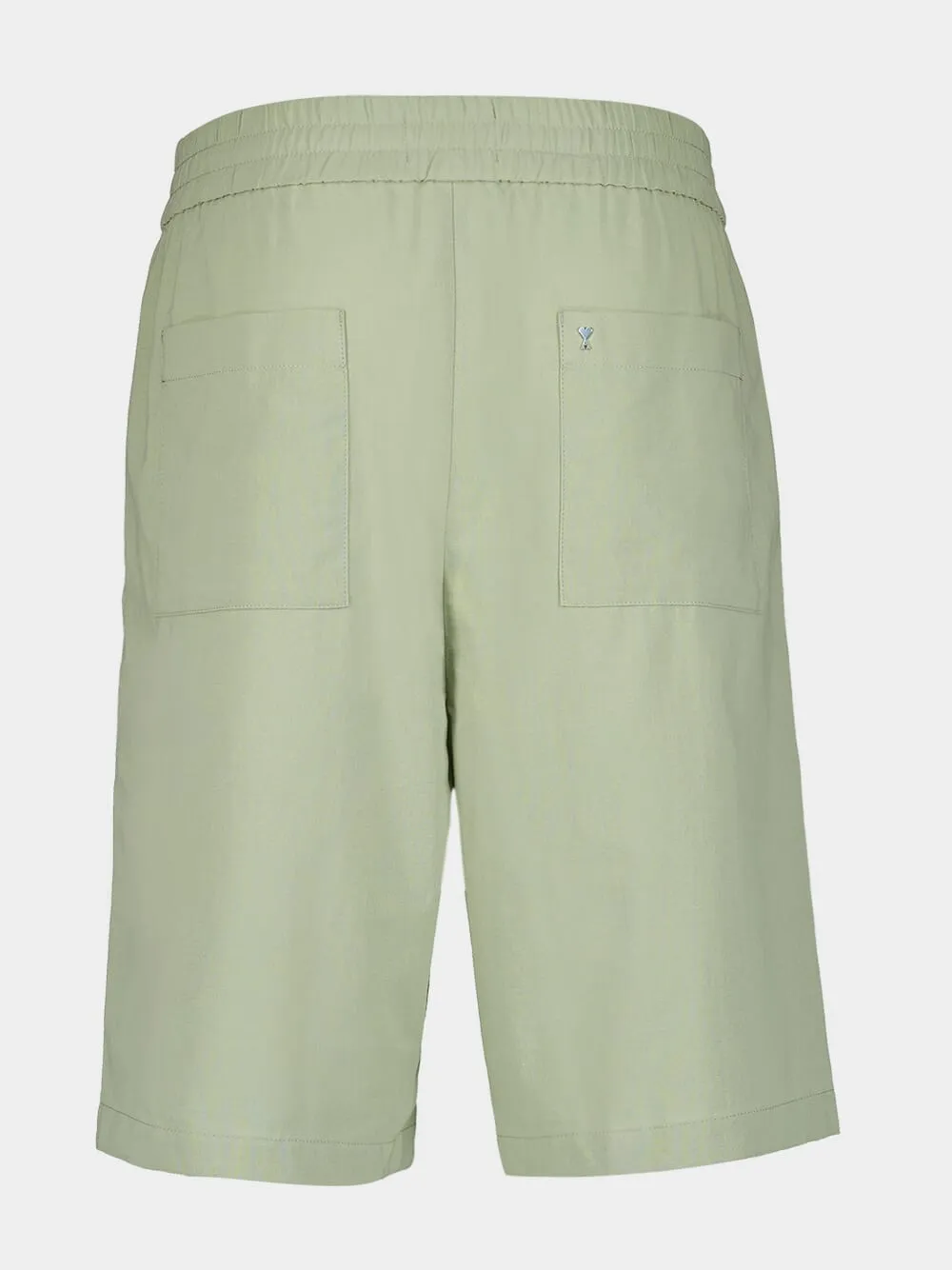 Elasticated Waist Sage Bermuda Shorts