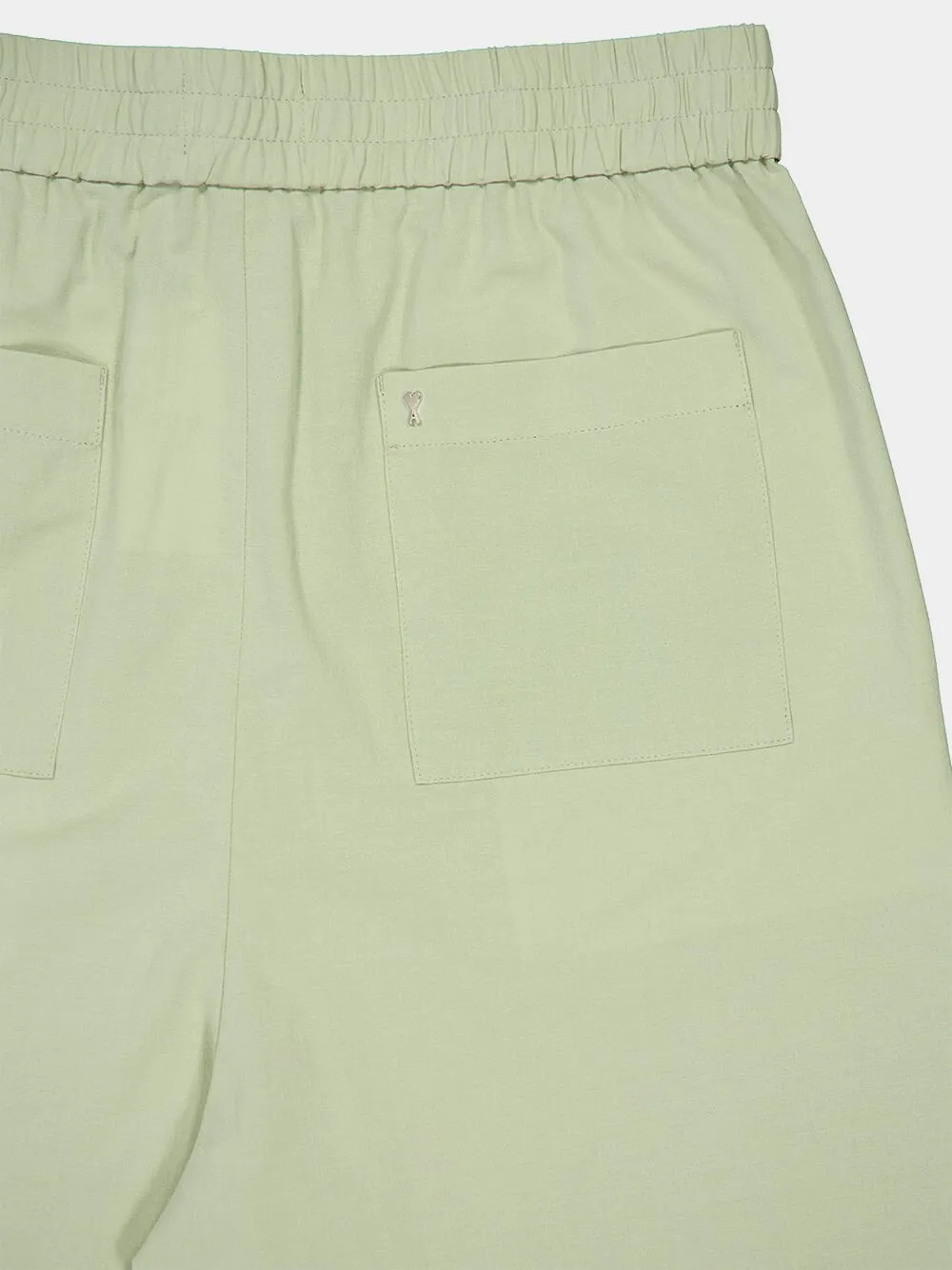 Elasticated Waist Sage Bermuda Shorts