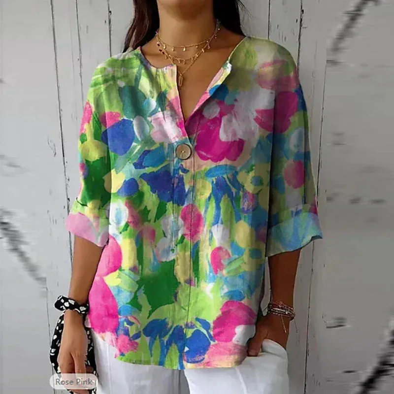 Elena | Chic Floral Blouse