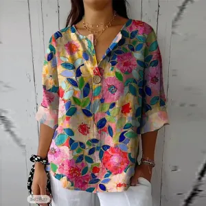 Elena | Chic Floral Blouse