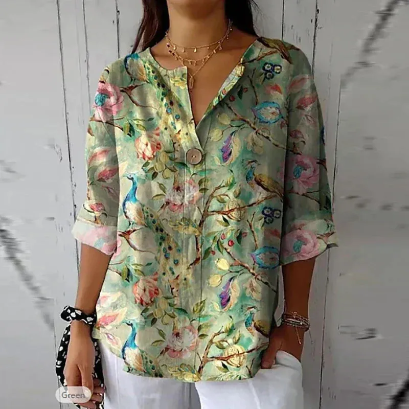 Elena | Chic Floral Blouse