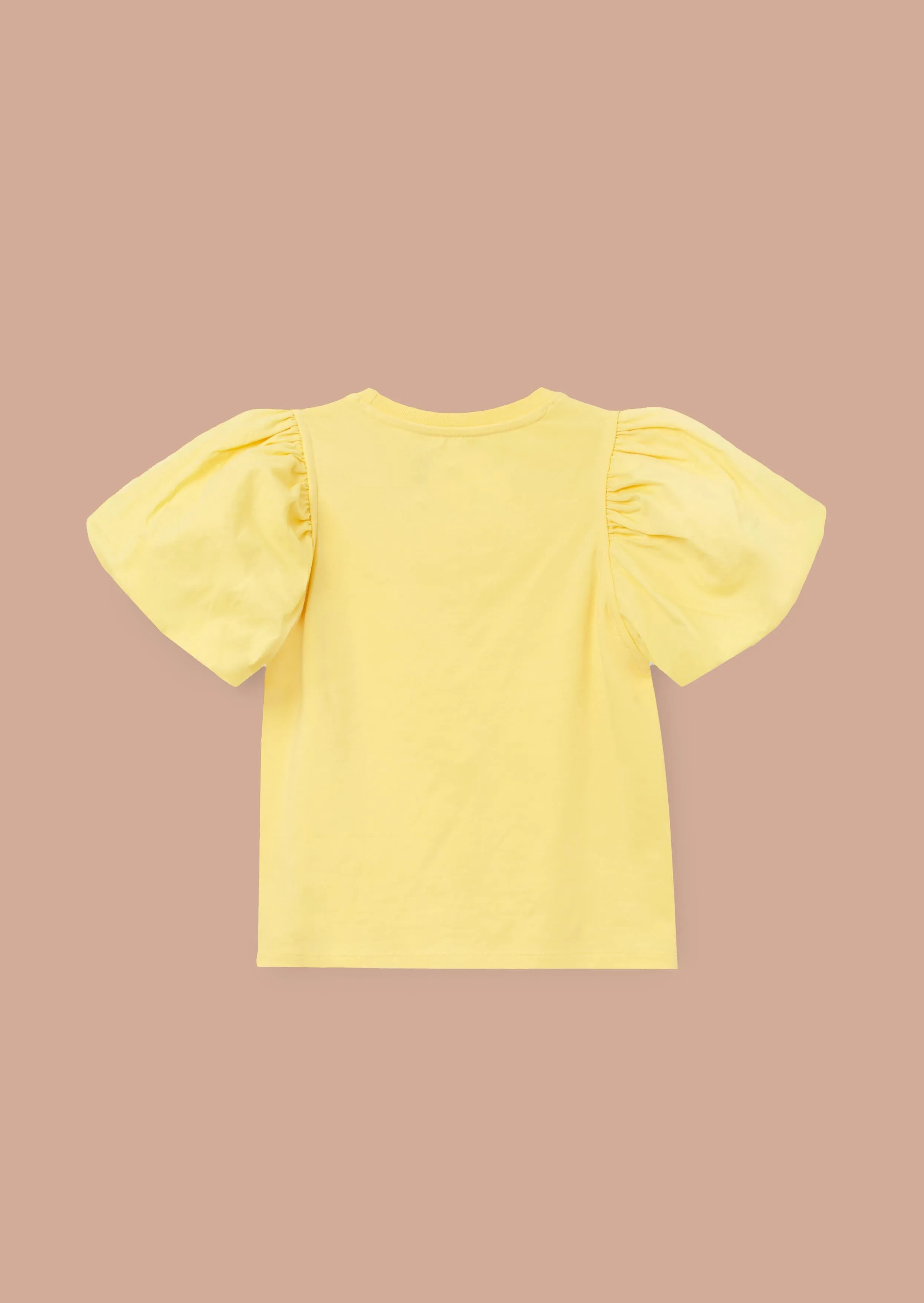 Eleri Yellow Bow Puff Sleeve Top