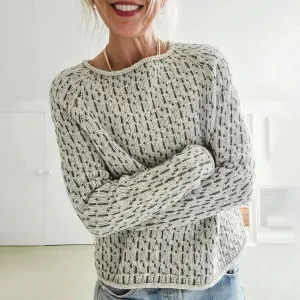 ELISE - Patterned Knit Sweater