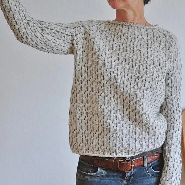 ELISE - Patterned Knit Sweater