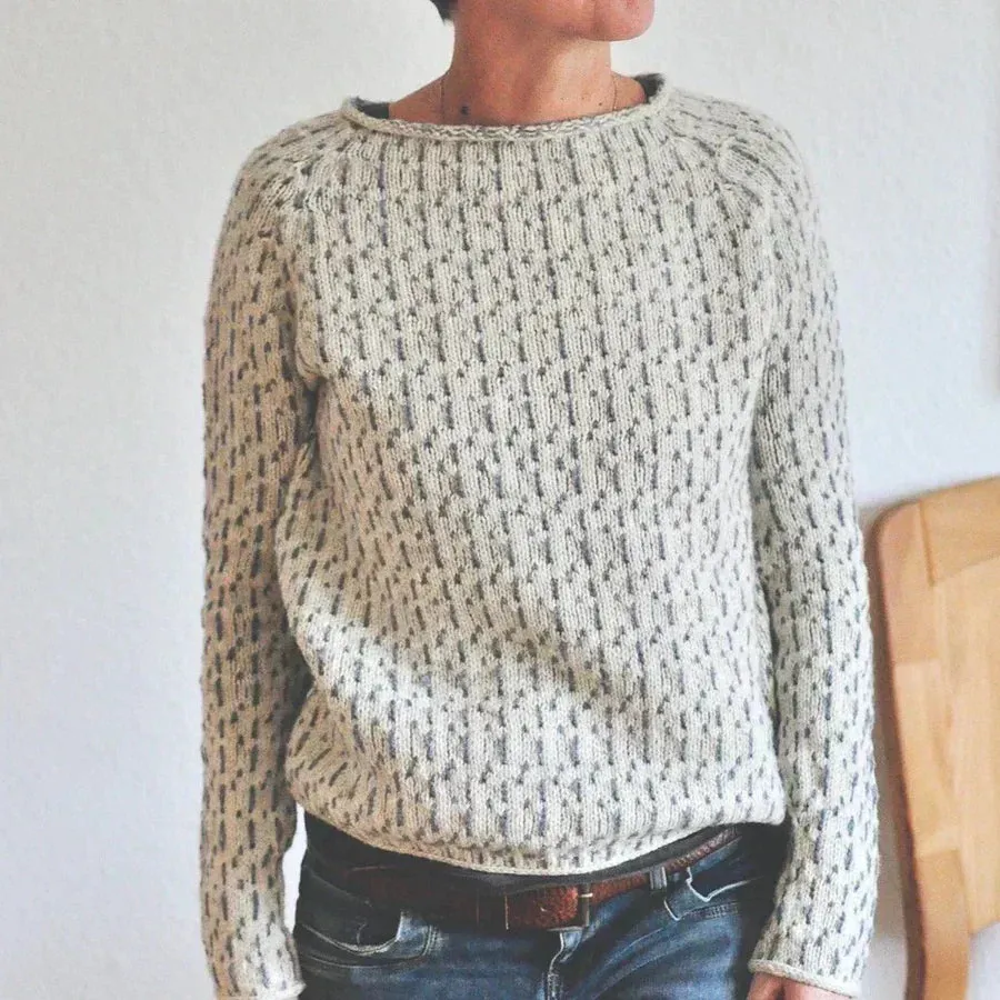ELISE - Patterned Knit Sweater