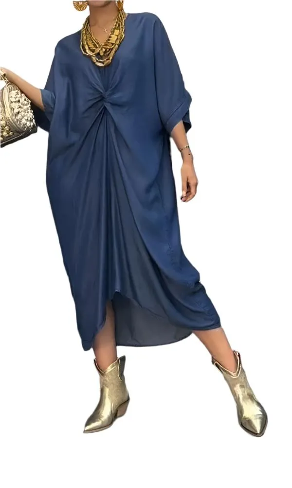Ella – Timeless Denim Women’s Maxi Dress