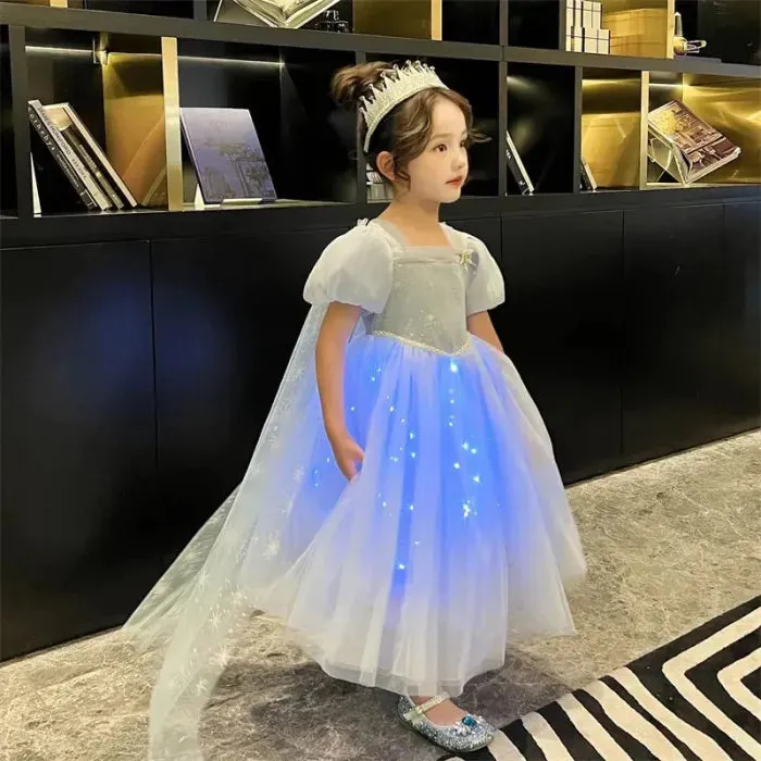 Elsa & Cinderella Princess Dresses: High-End Kids' Party Fashion