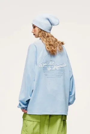 Embossed Faux-Suede Long-Sleeve T-Shirt