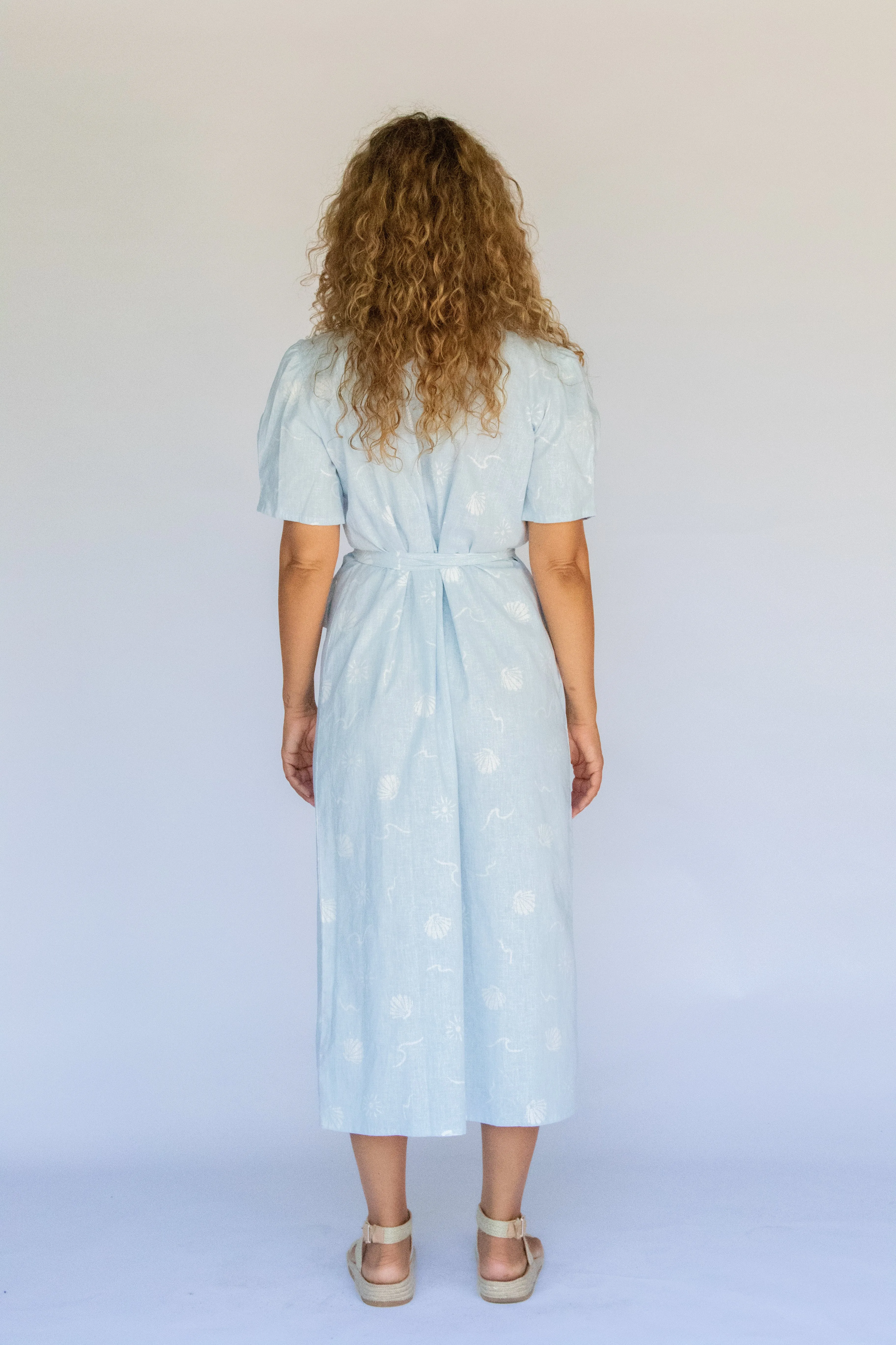 Estelle Wrap Dress // Sky Coast