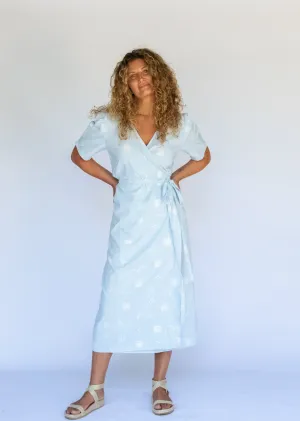 Estelle Wrap Dress // Sky Coast