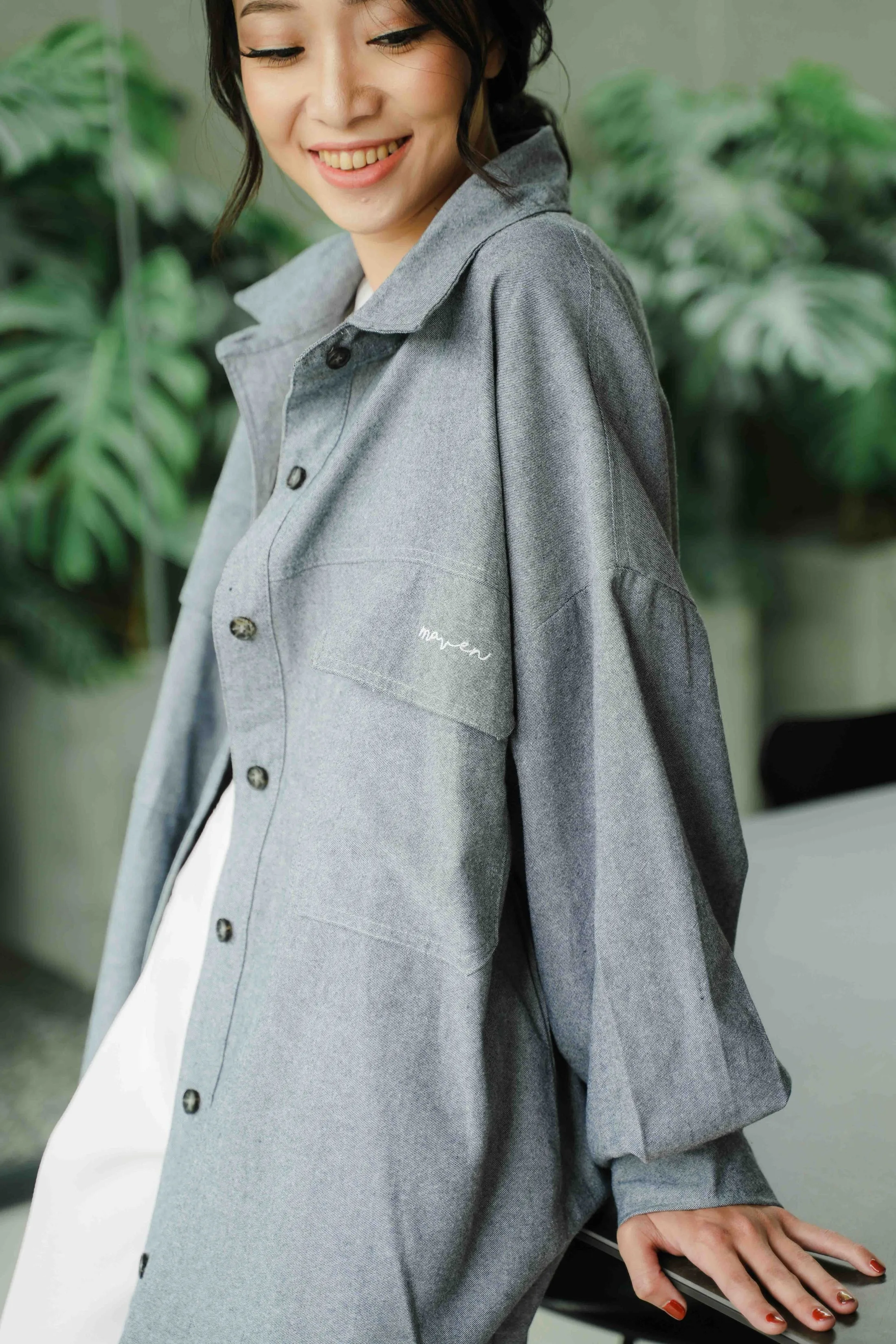 ETERNELLE SHIRTDRESS FOR HER IN LIMESTONE