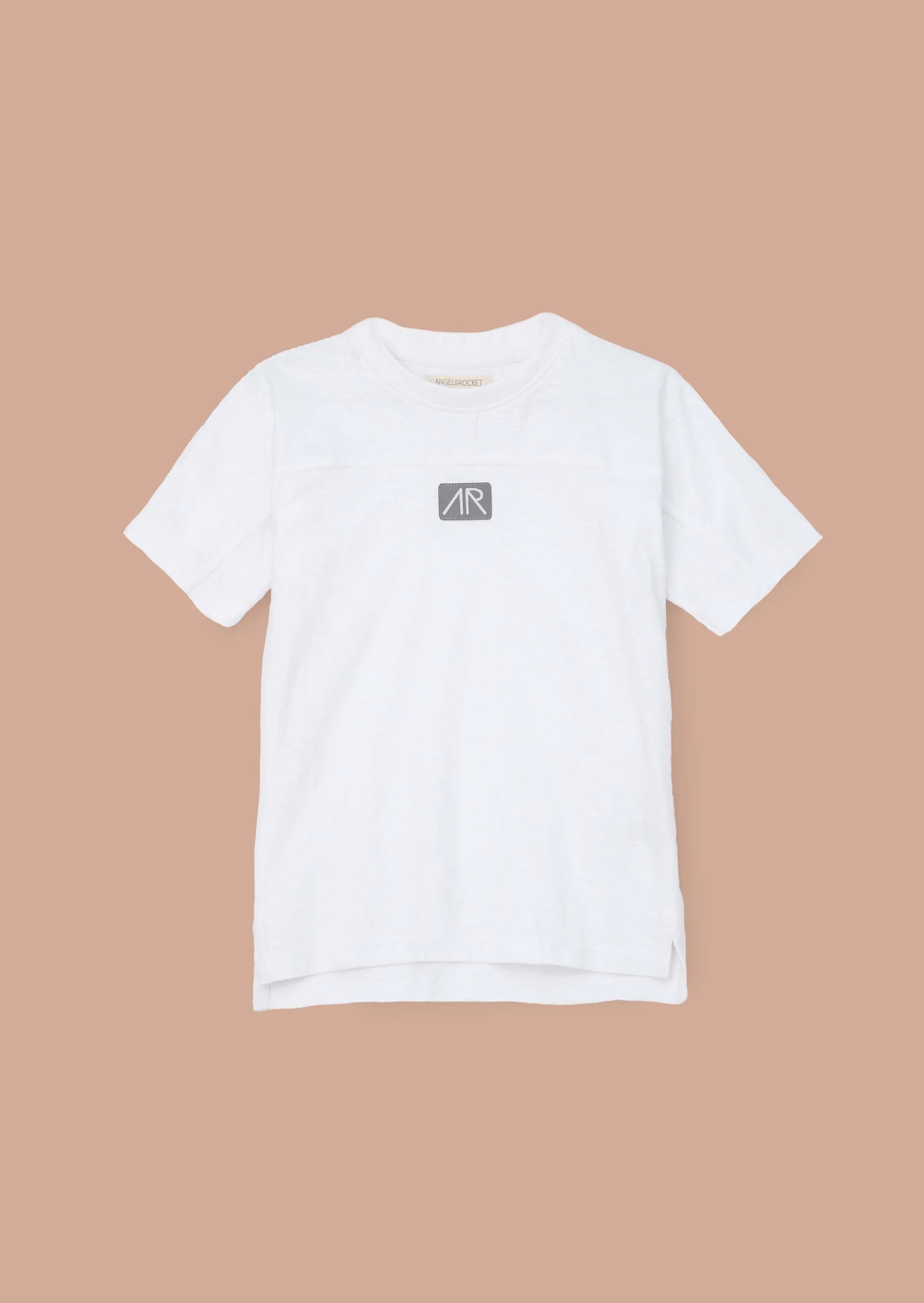 Evan White Panelled T Shirt