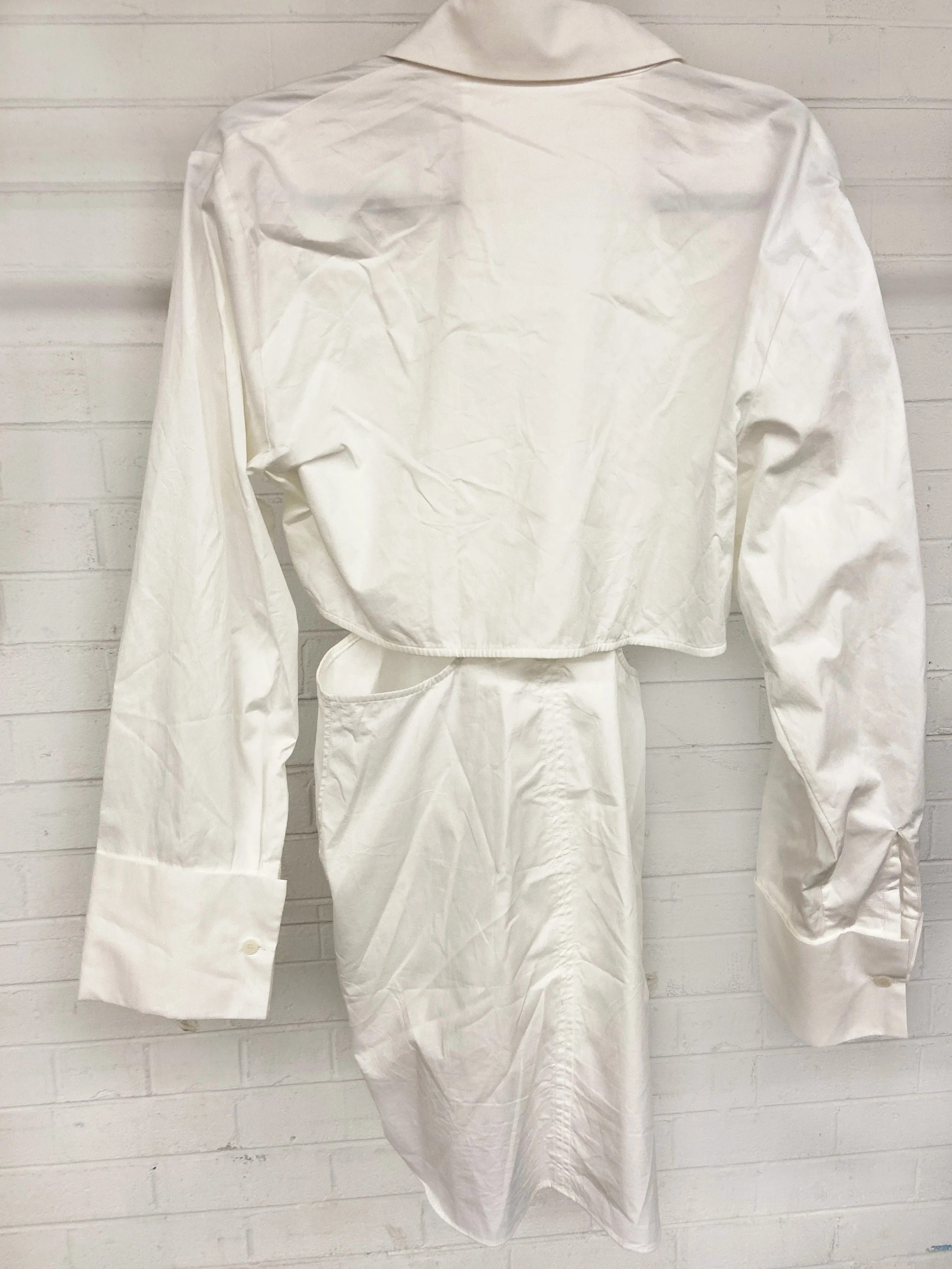 Everett Mini Shirt Dress in White