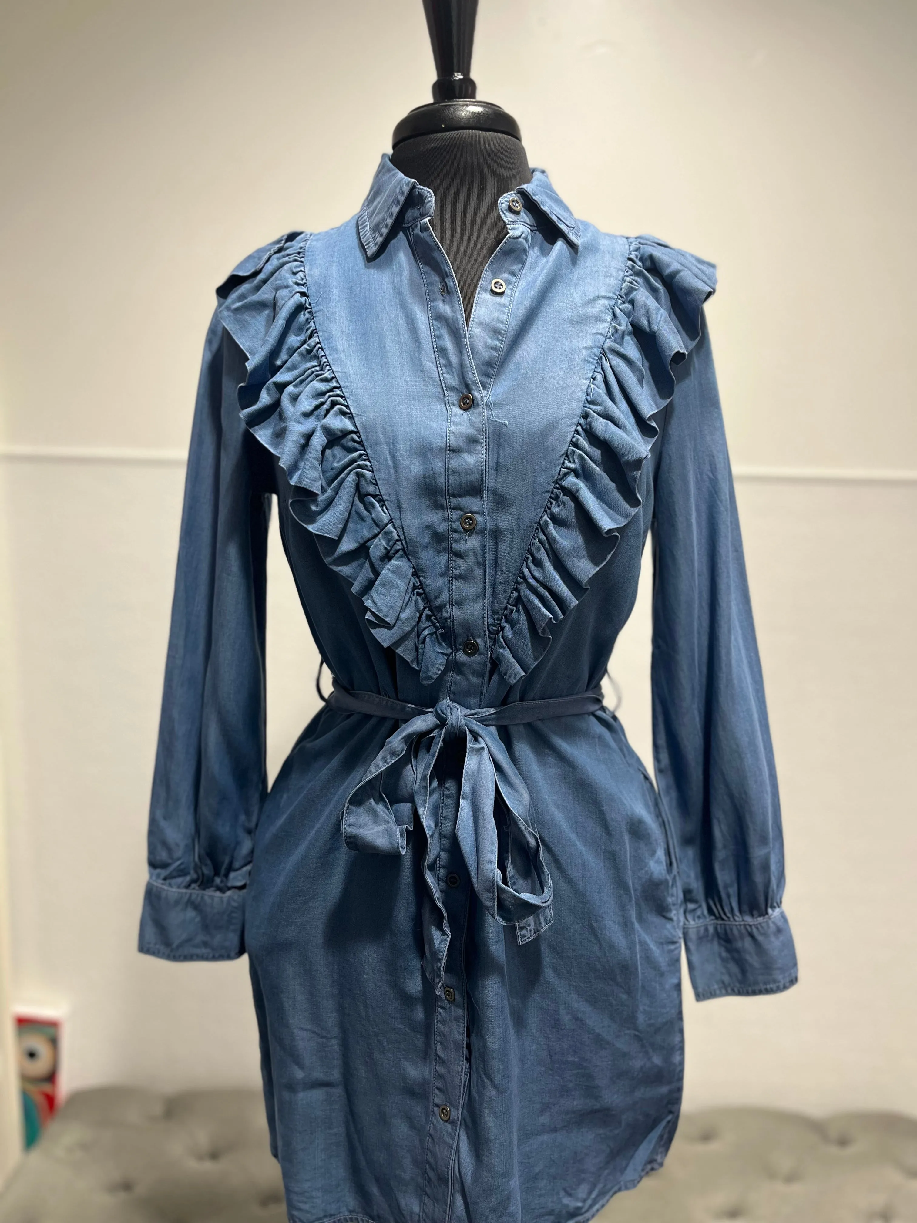 Fabiola Light Denim Dress