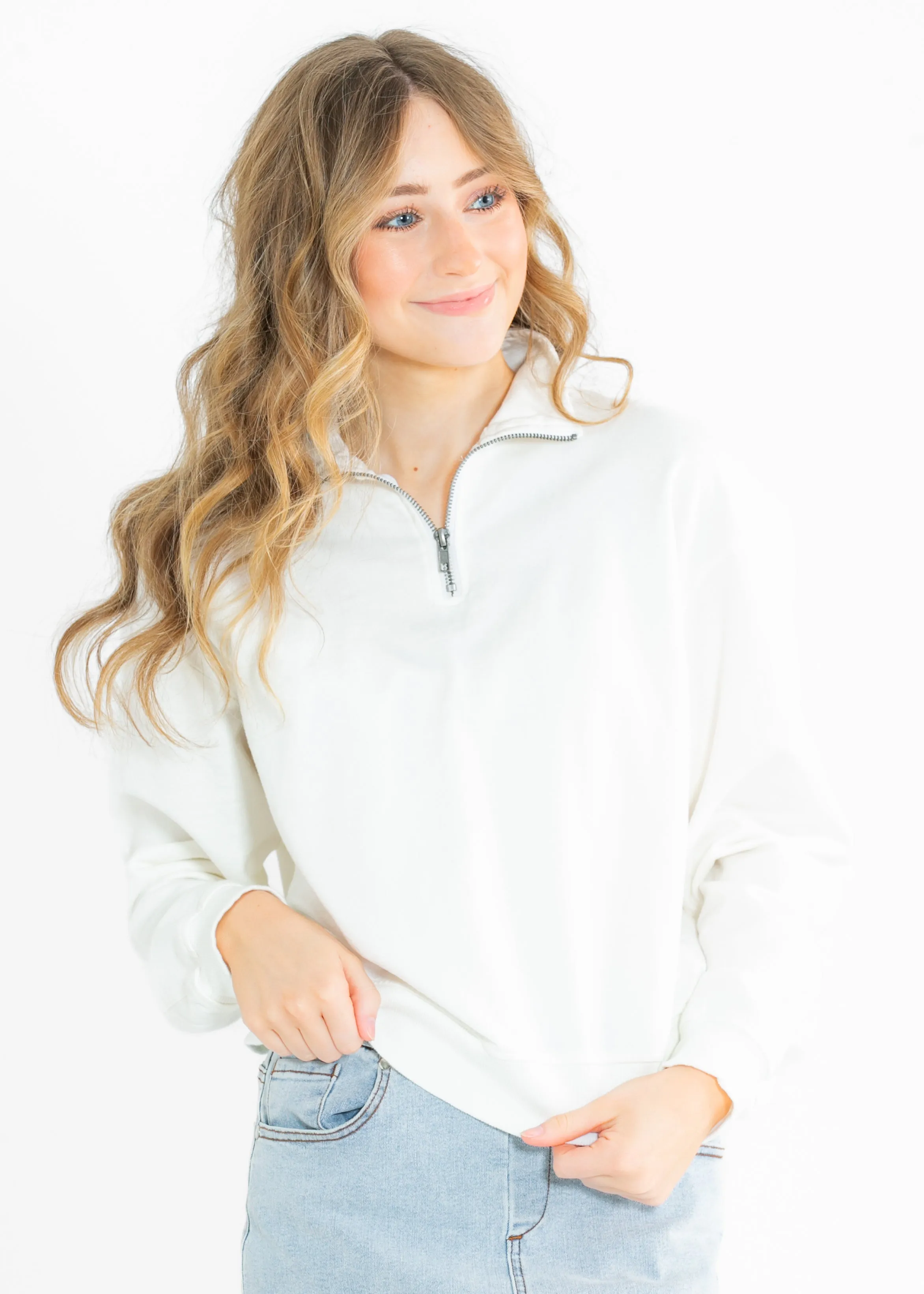 Farah Half Zip Long Sleeve Sweatshirt
