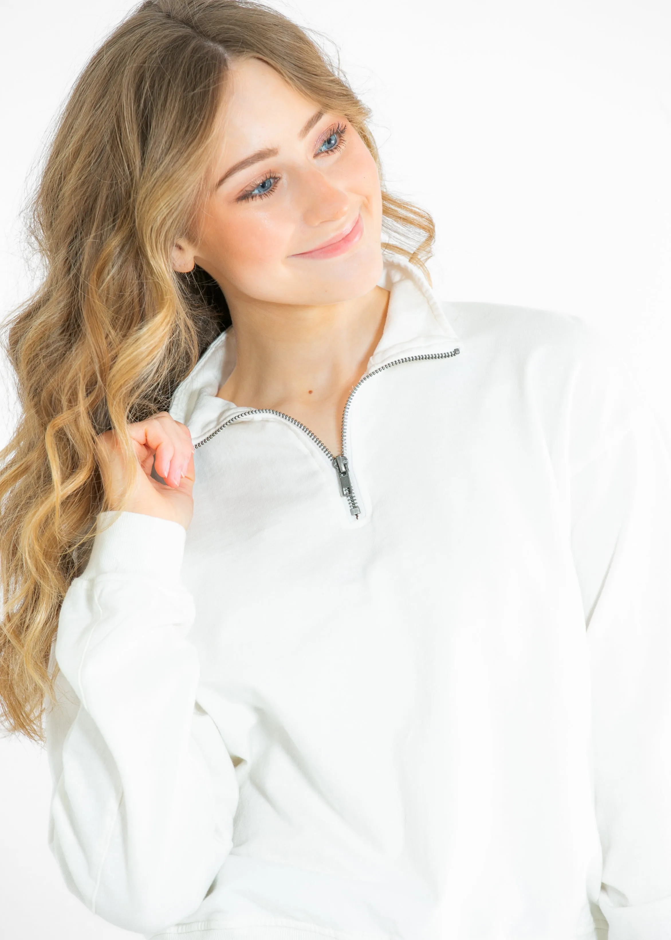 Farah Half Zip Long Sleeve Sweatshirt