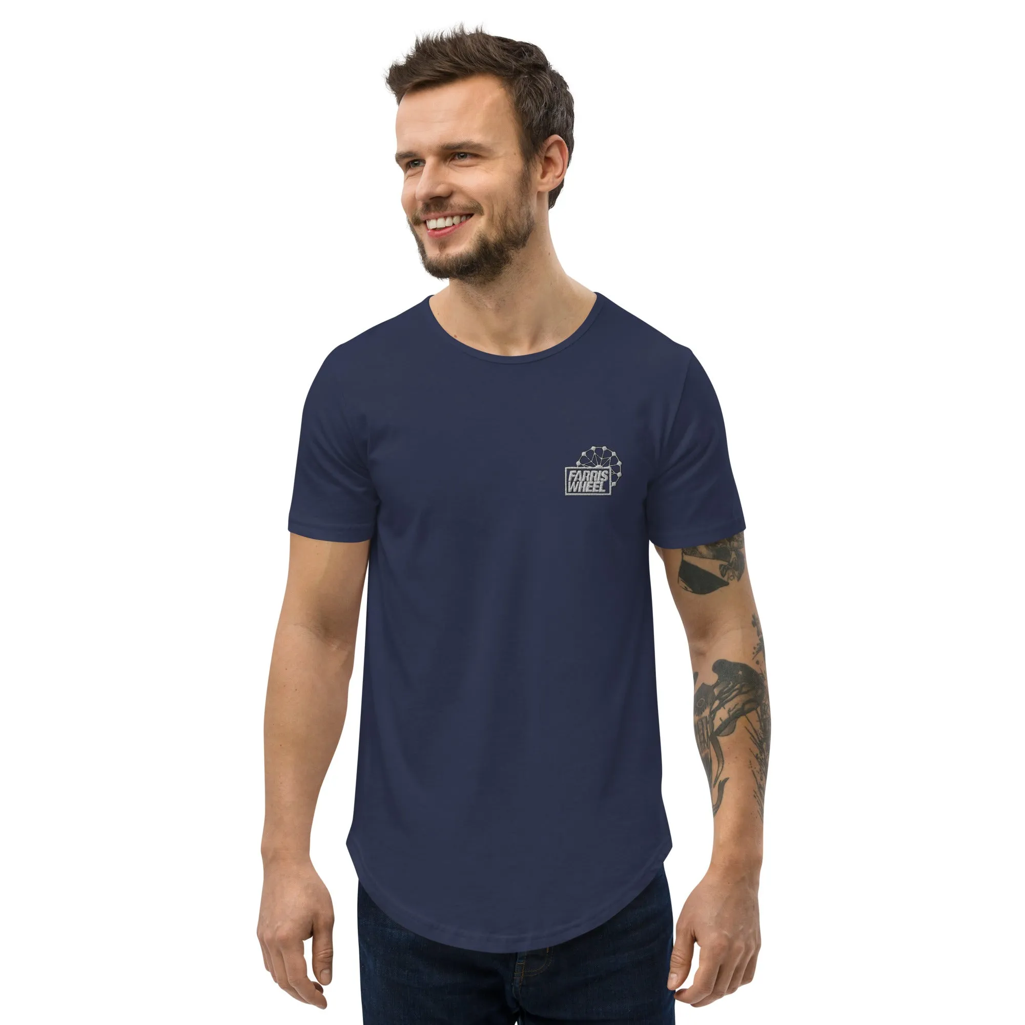 Farris Wheel Men's Curved Hem T-Shirt