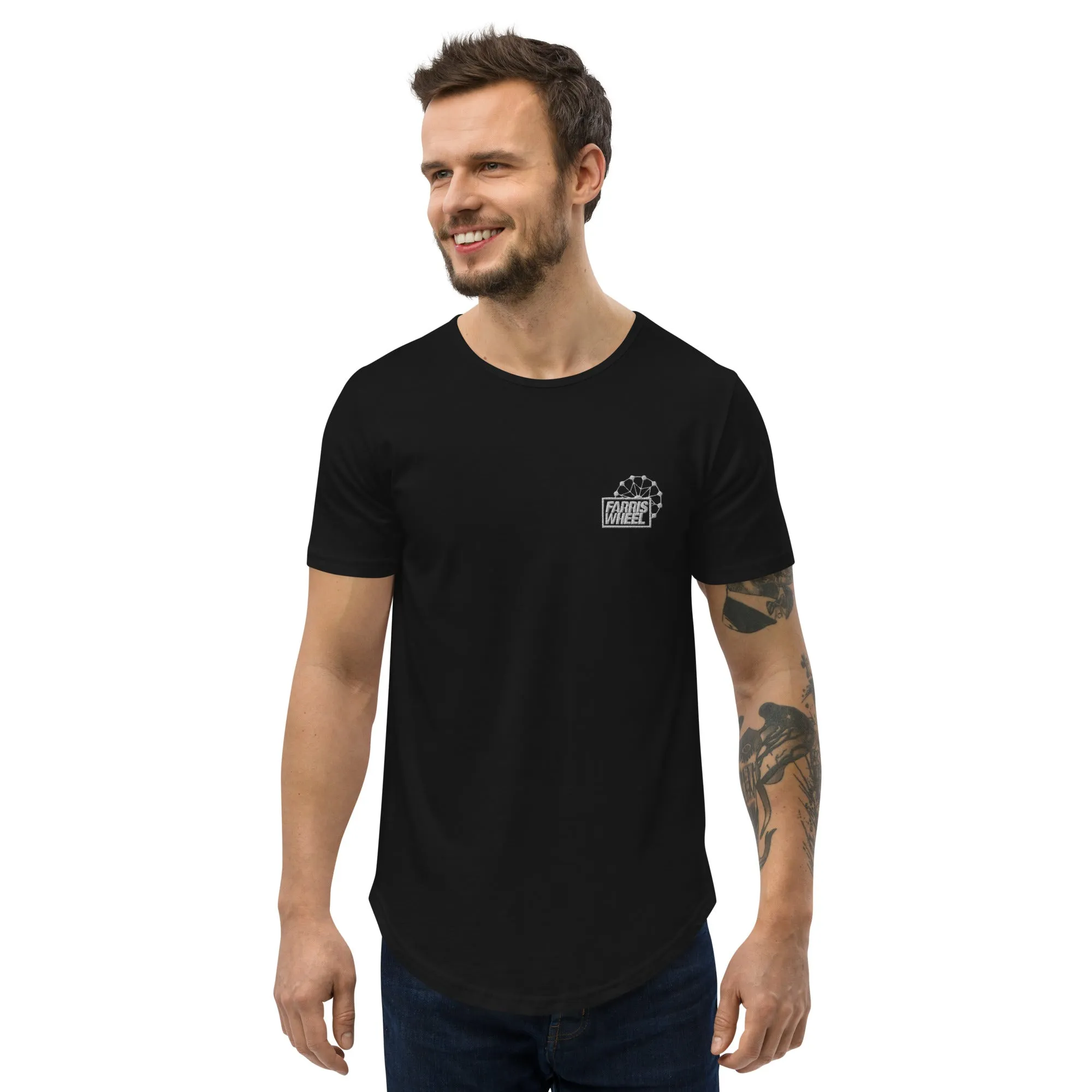 Farris Wheel Men's Curved Hem T-Shirt