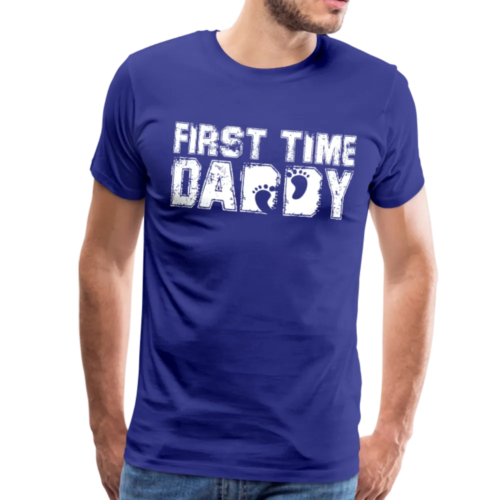 First Time Daddy Men's Premium T-Shirt (CK1496)