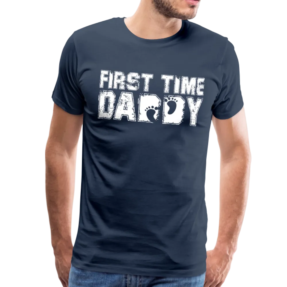 First Time Daddy Men's Premium T-Shirt (CK1496)