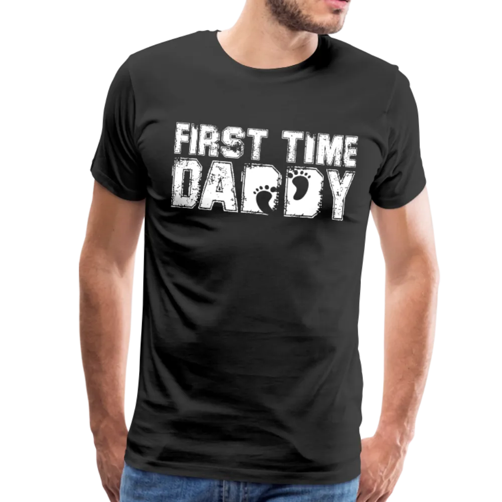 First Time Daddy Men's Premium T-Shirt (CK1496)