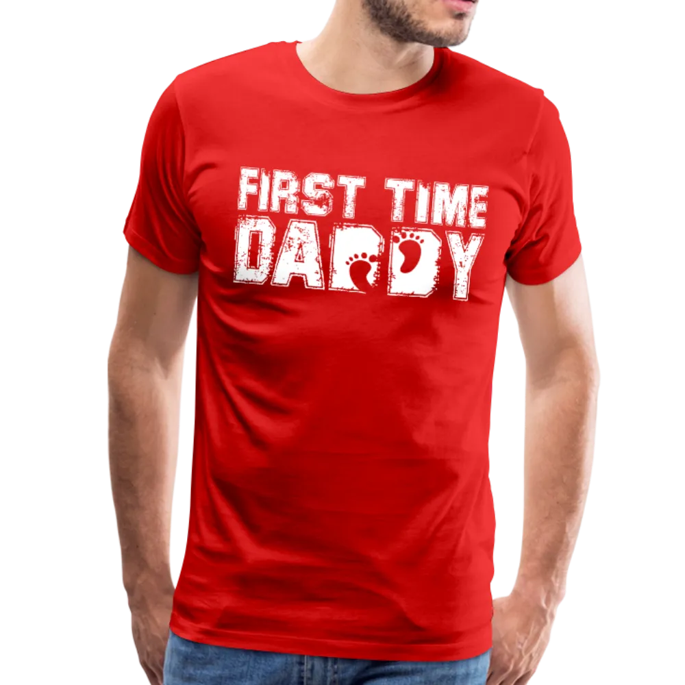First Time Daddy Men's Premium T-Shirt (CK1496)
