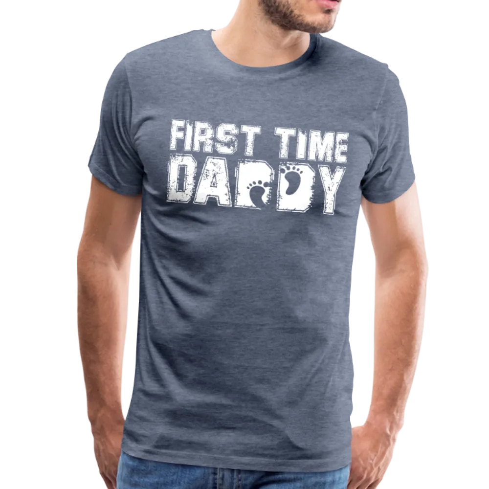 First Time Daddy Men's Premium T-Shirt (CK1496)