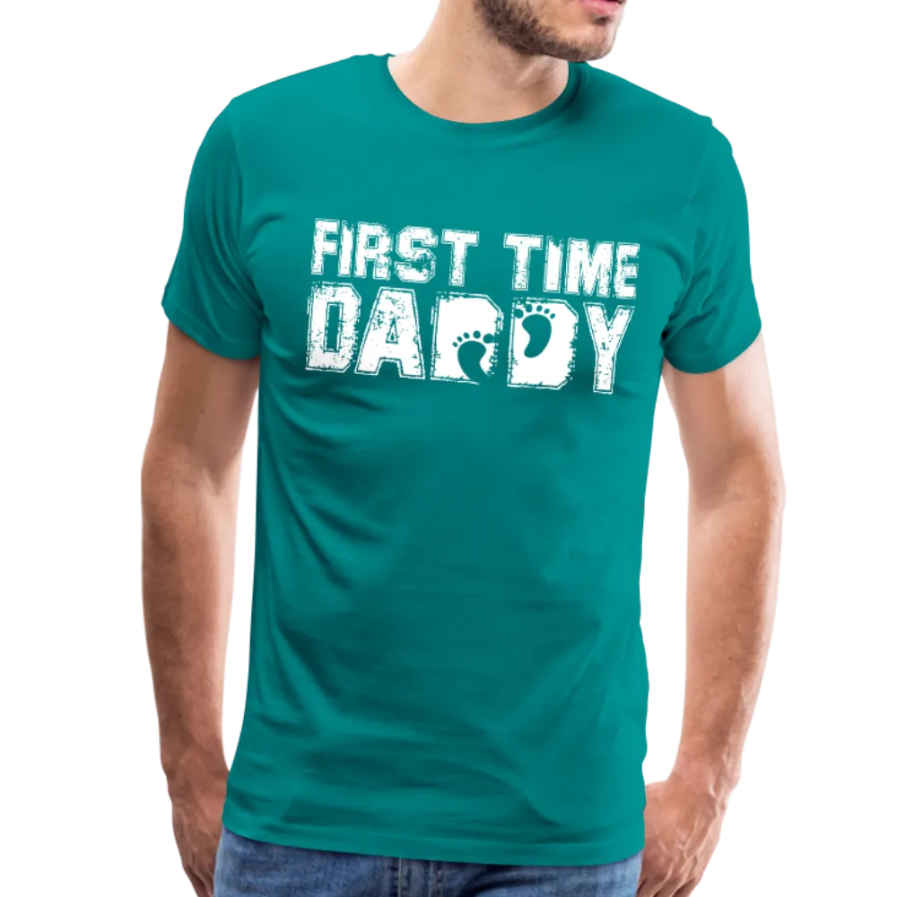 First Time Daddy Men's Premium T-Shirt (CK1496)