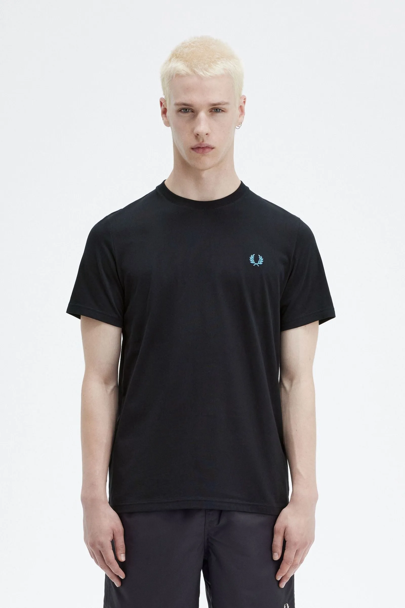 Fred Perry M7784 Rear Powder Laurel T-shirt 198 Black